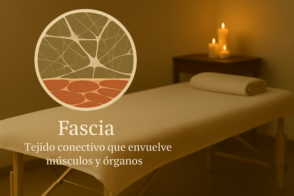 masaje fascial, ambiente cálido y profesional.